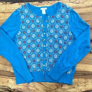 Sundance blue women’s cardigan sweater sz Medium